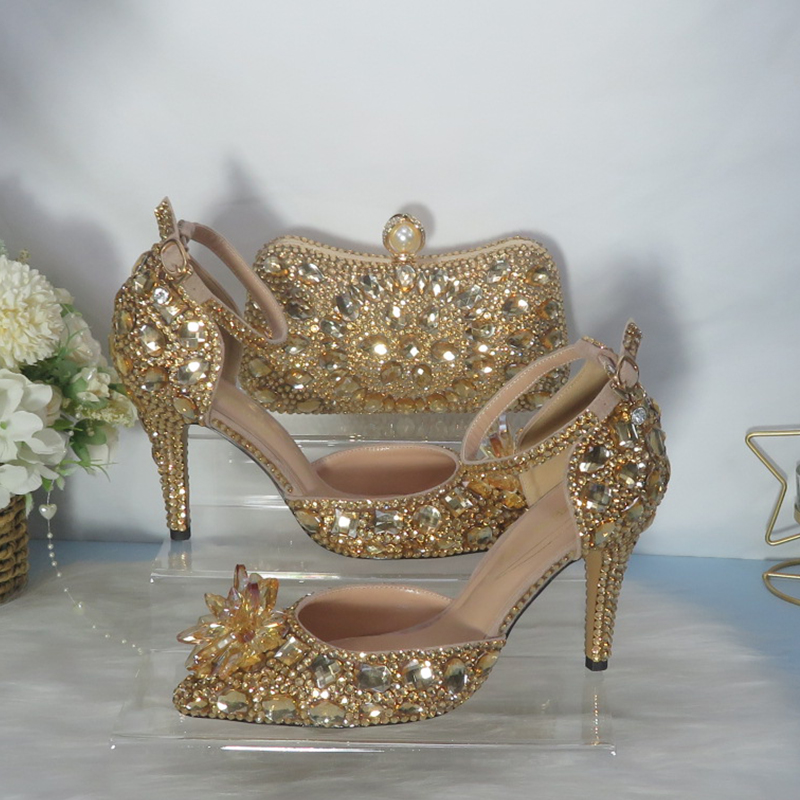 Women Bags For Wedding - 2021novos sapatos de casamento de cristal