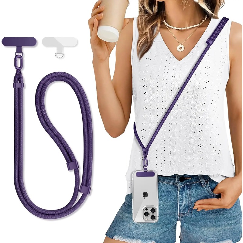 Phone Bag Crossbody - Cordão Universal Ajustável para Celular, Alça