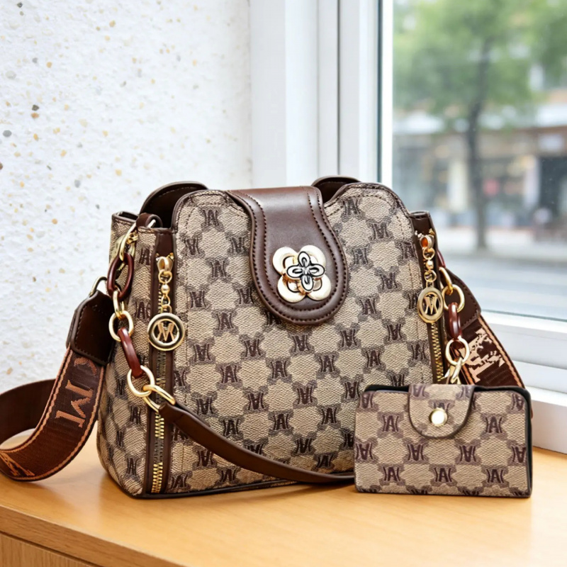 Women Bags Daily Use - Bolsa de ombro vintage com estampa