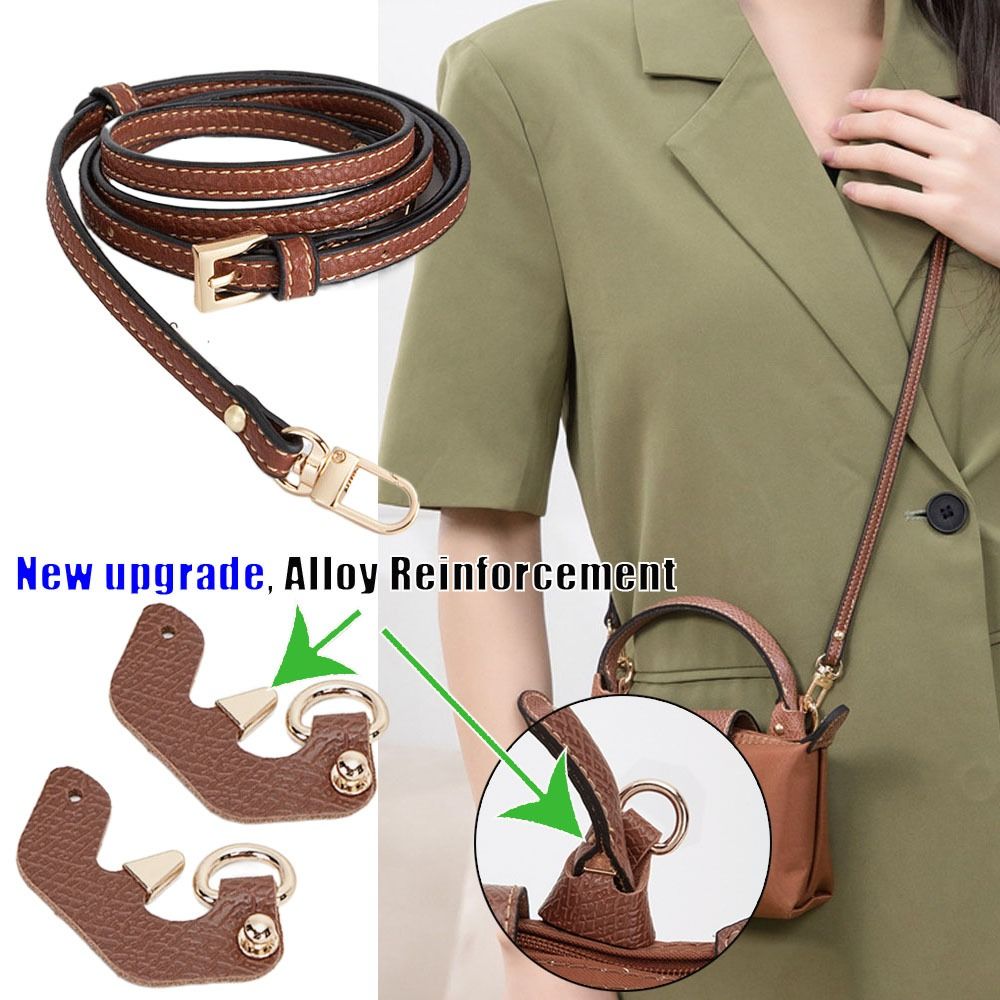 Women'S Bags Longchamp - Alça de Couro Genuíno para Bolsas