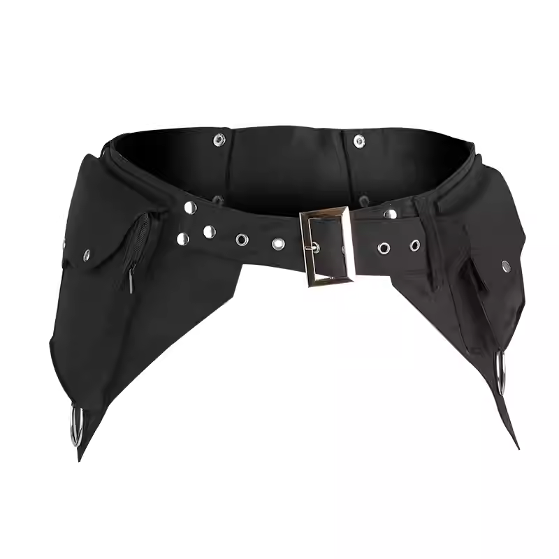 Women'S Retro Bags - Bolsa de cintura punk medieval feminina