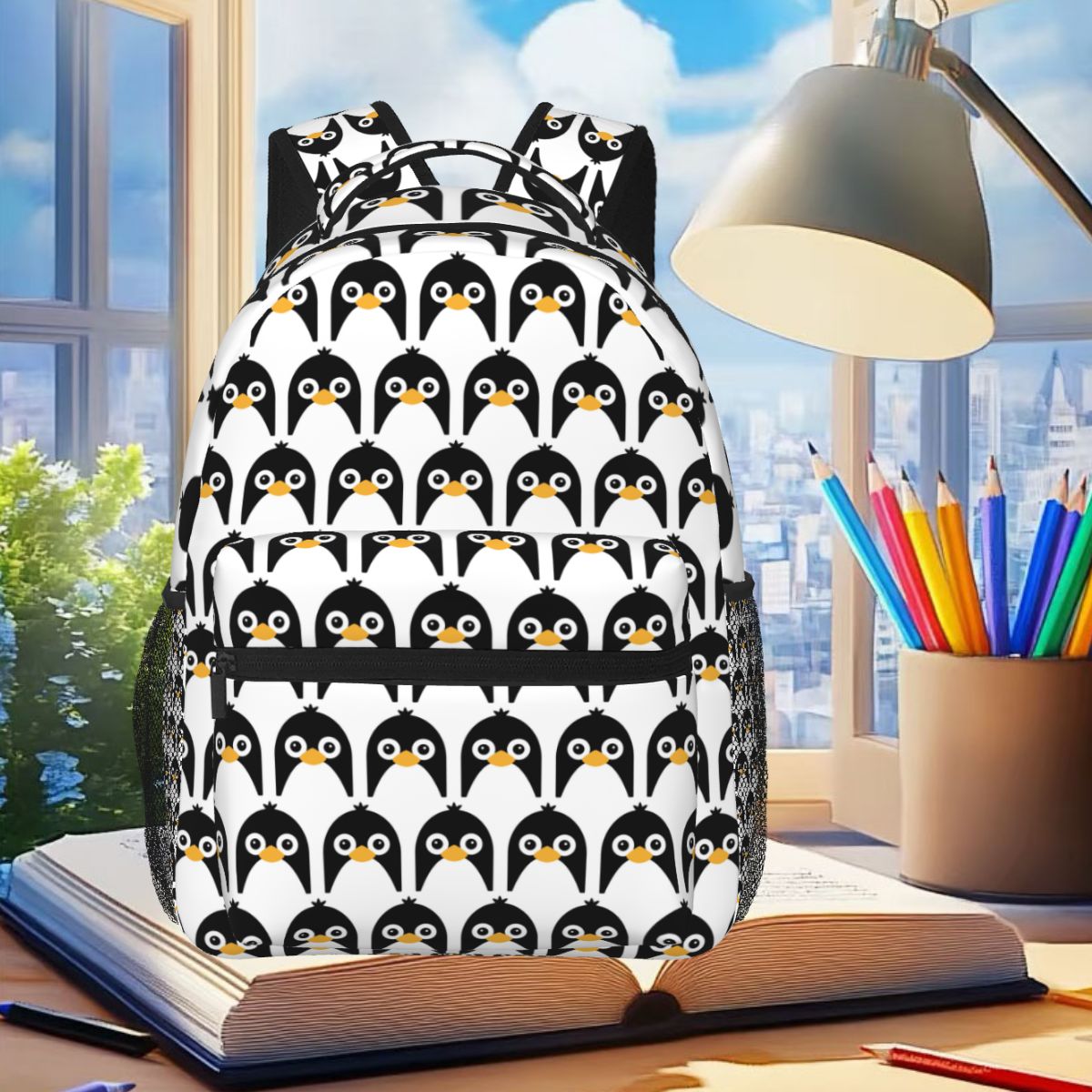 Women Bags Vector - Mochila fofa com estampa de pinguim,