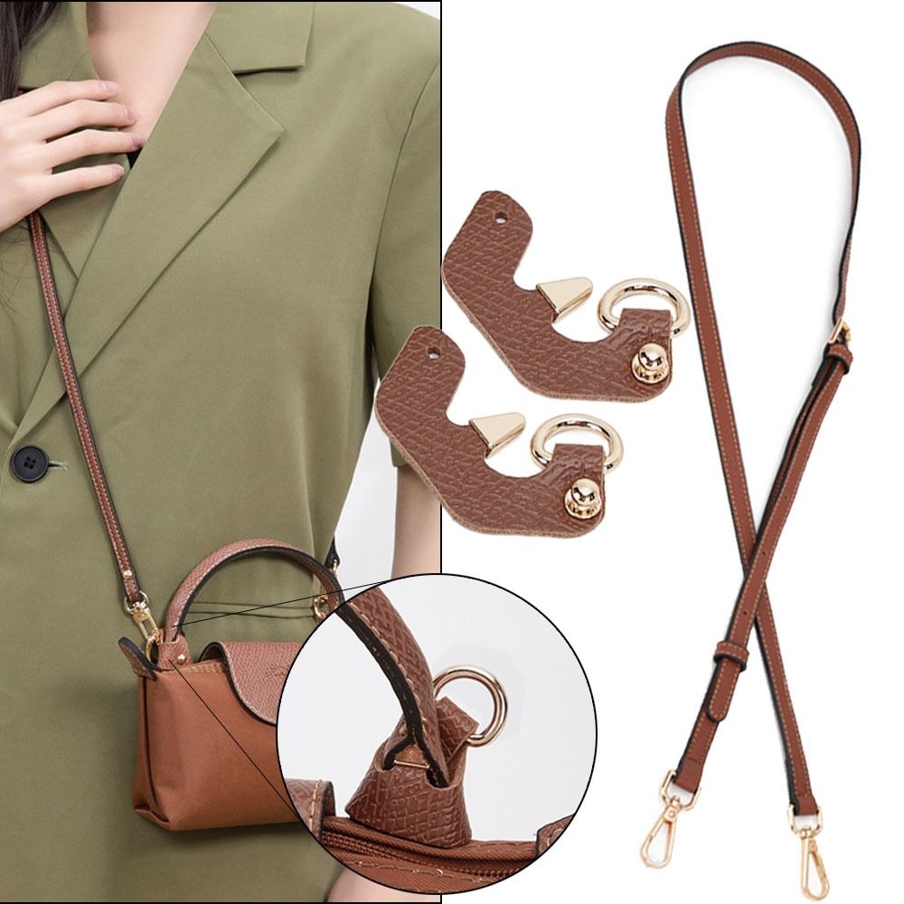 Women'S Bags Longchamp - Alças de Couro Genuíno para Bolsas