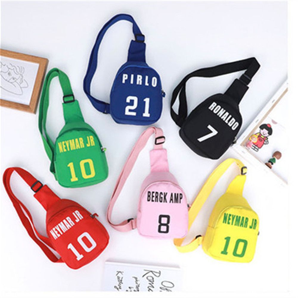 Shopper Tote Canvas - Cartoon Number Printed Chest Bag para
