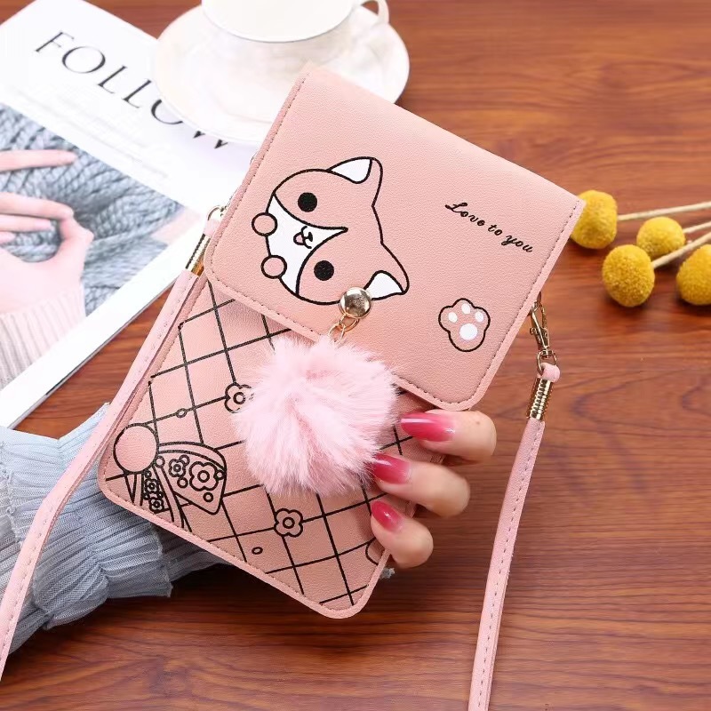 Women Bags Leather - Bolsa de telefone com tela sensível