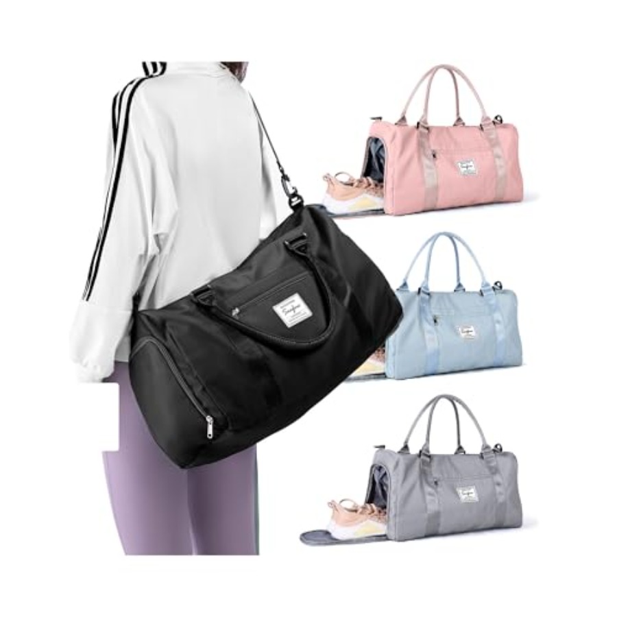 Women Bags Leather - Pequenas Bolsas de Ginástica Esportivas Pretas