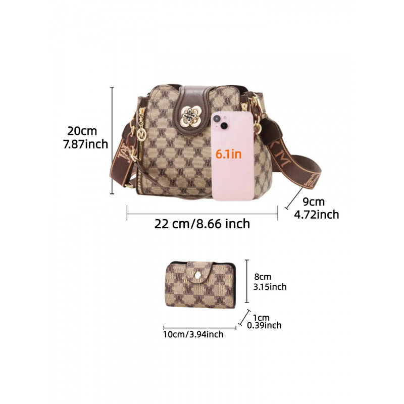Bolsa de ombro vintage com est - Women Bags Daily Use avaliação e preço