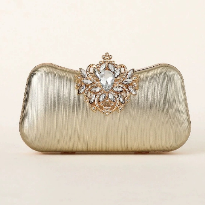 Bolsa Clutch de Veludo Verde E - Women Bags Gold avaliação e preço