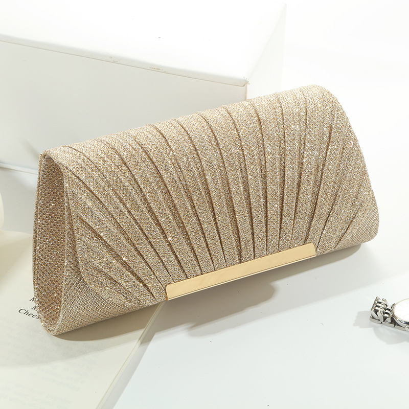 Bolsa de Noite Brilhante com P - Women Bags Gold avaliação e preço