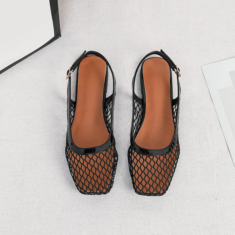 Sandálias de malha com bico qu - Women Bags And Shoes avaliação e preço