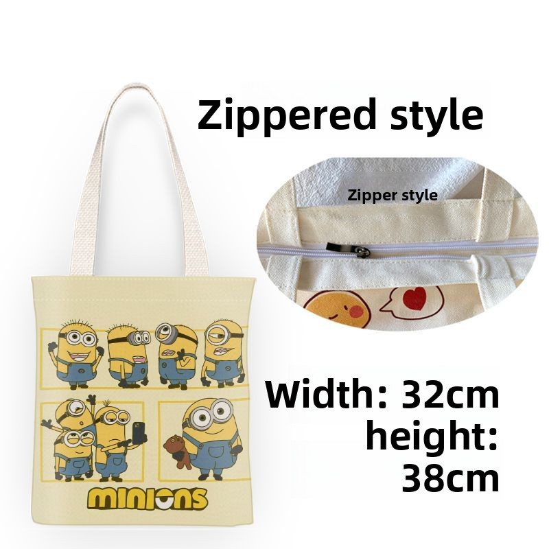 Bolsa de lona fofa com estampa - Shopper Tote Canvas avaliação e preço