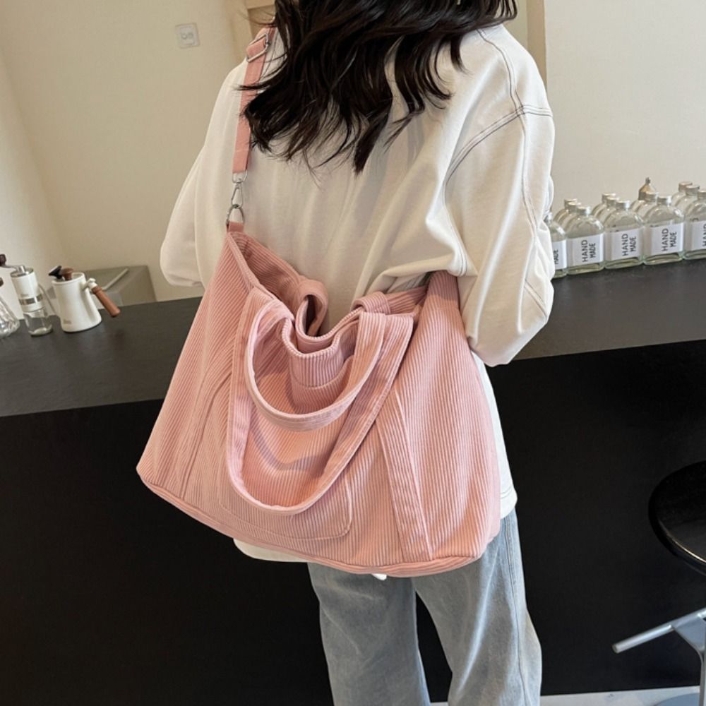 Casual cor sólida veludo bolsa - Shopper Tote Canvas avaliação e preço