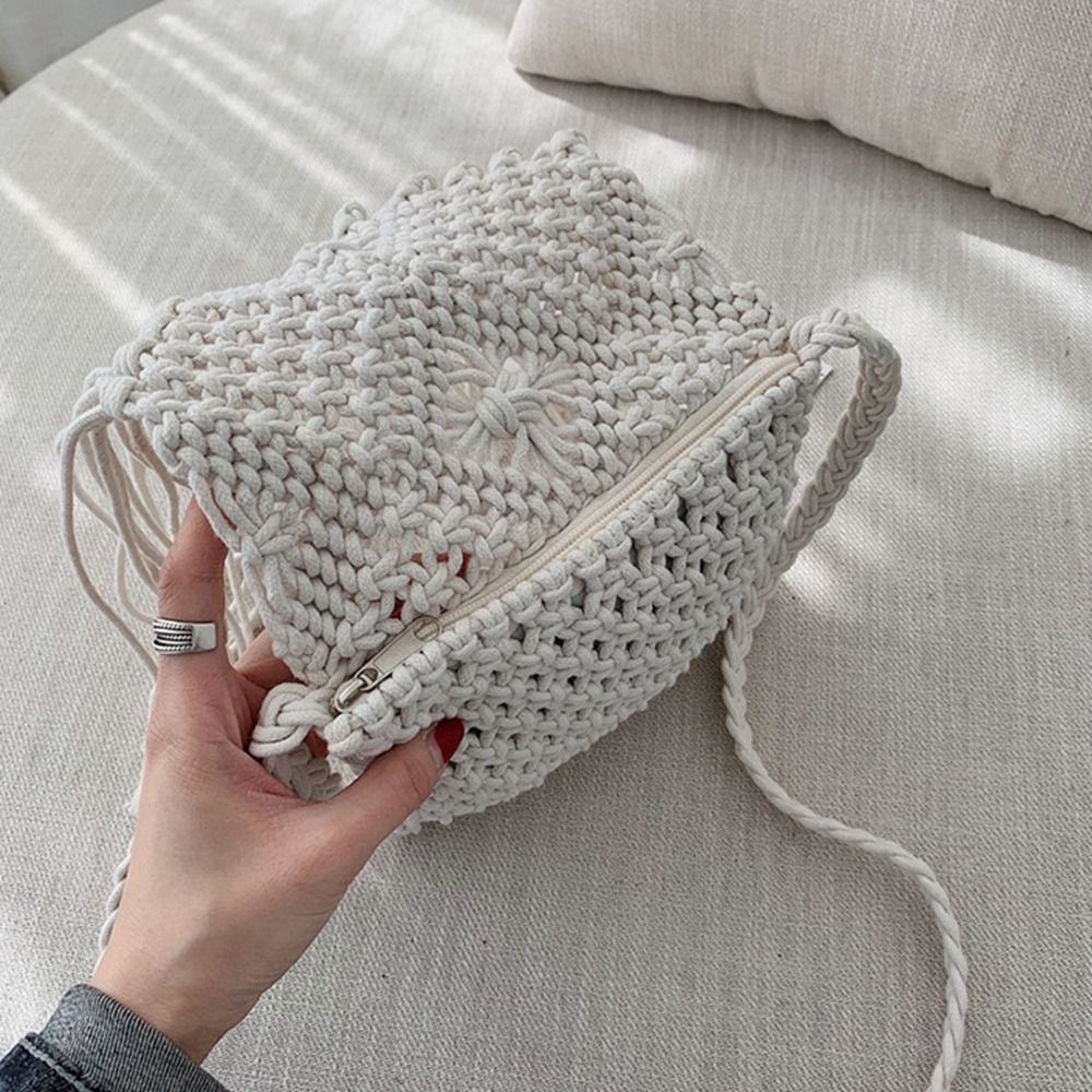 Bolsa de Palha Trançada Estilo - Women'S Retro Bags avaliação e preço