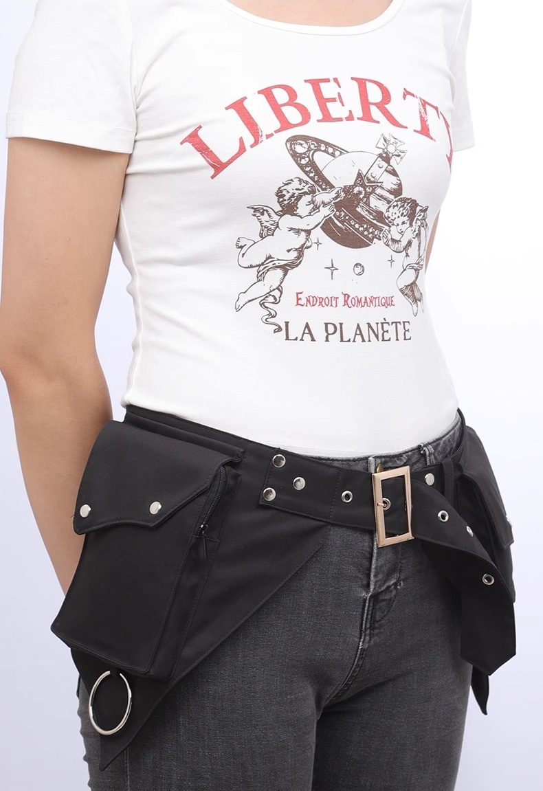 Bolsa de cintura punk medieval - Women'S Retro Bags avaliação e preço