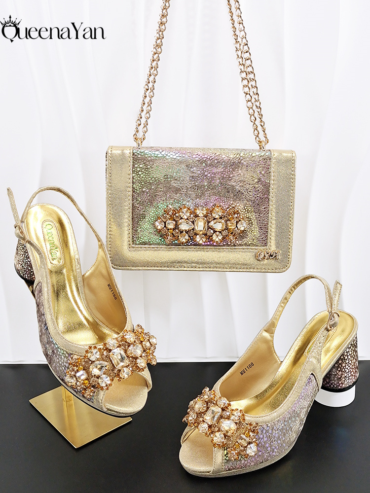 Conjunto de Sapatos e Bolsa Qu - Women Bags For Wedding avaliação e preço