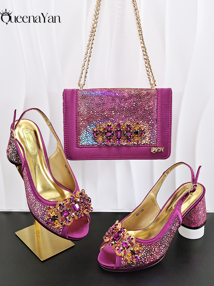 Conjunto de Sapatos e Bolsa Qu - Women Bags For Wedding avaliação e preço