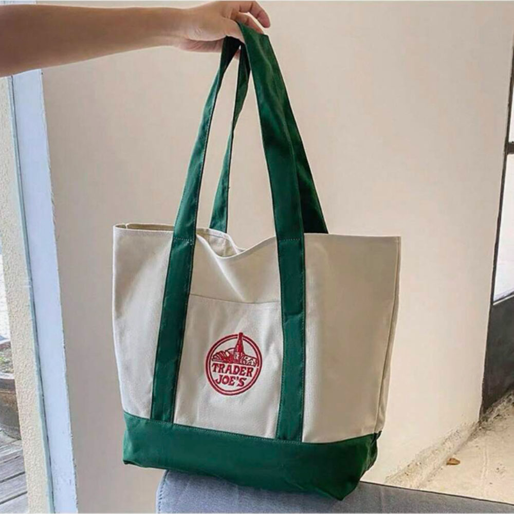 1PCS - Bolsa Grande de Compras - Shopper Tote Canvas avaliação e preço