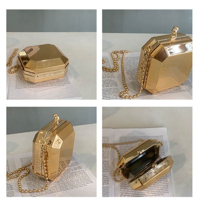 Mini luxo festa de ouro noite  - Women Bags Gold avaliação e preço