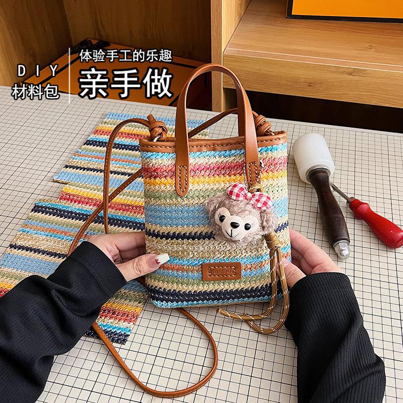 Bolsa de Tricô DIY - Kit para  - Women'S Retro Bags avaliação e preço