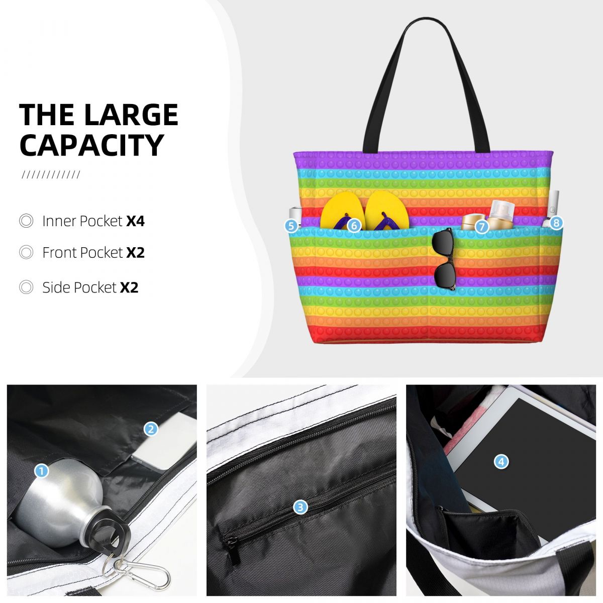 Bolsa de praia premium com pad - Women Bags Vector avaliação e preço