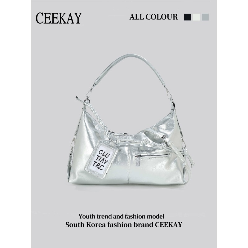 Bolsa Hobo de Couro Brilhante  - Women Bags 2026 Trends avaliação e preço