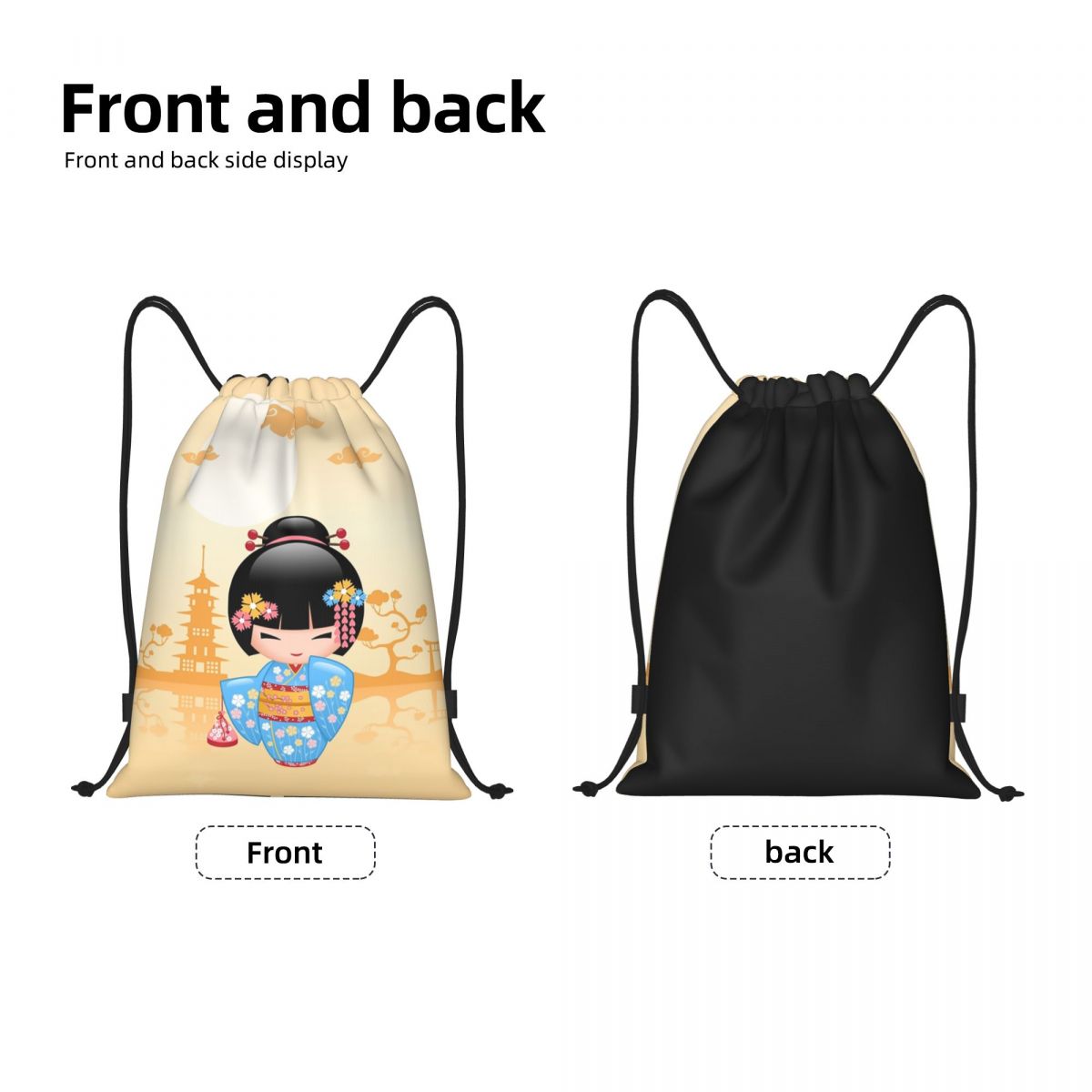 Japonês maiko kokeshi boneca c - Women Bags Vector avaliação e preço