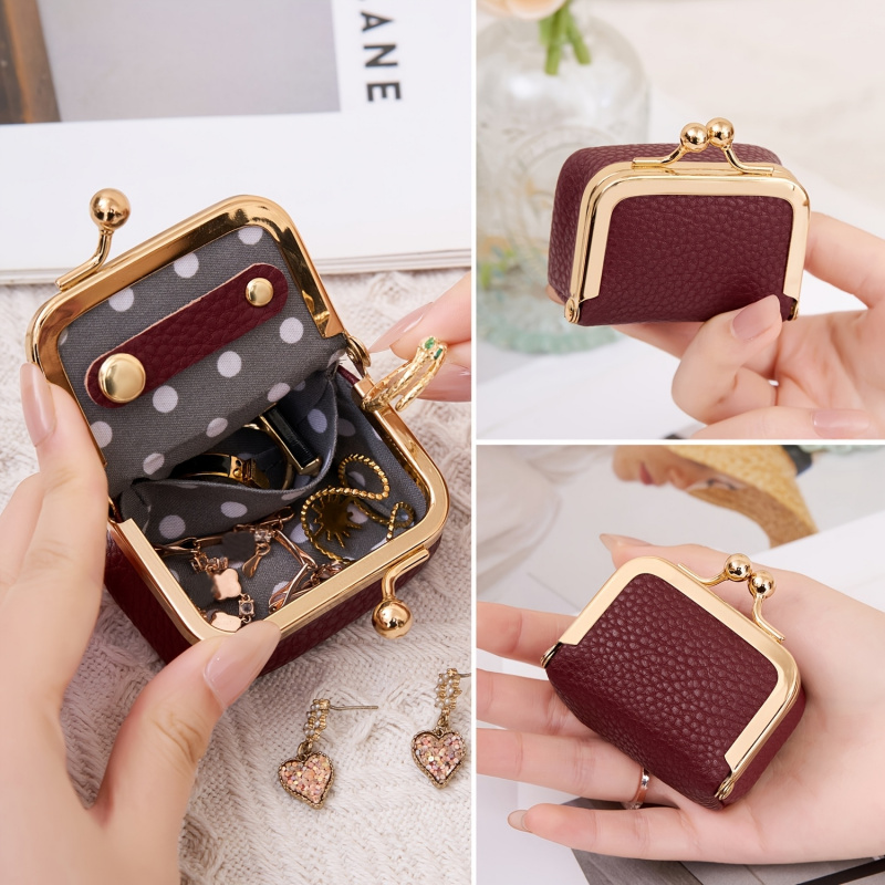 Mini Bolsa de Moedas de Couro  - Women Bags Gold avaliação e preço