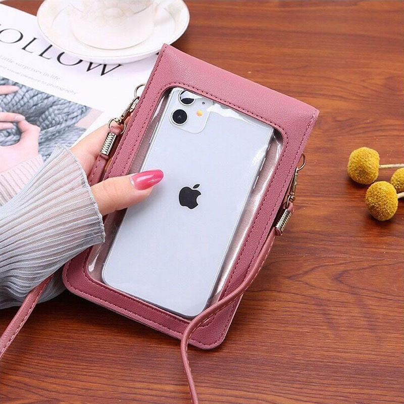 Bolsa de telefone com tela sen - Women Bags Leather avaliação e preço