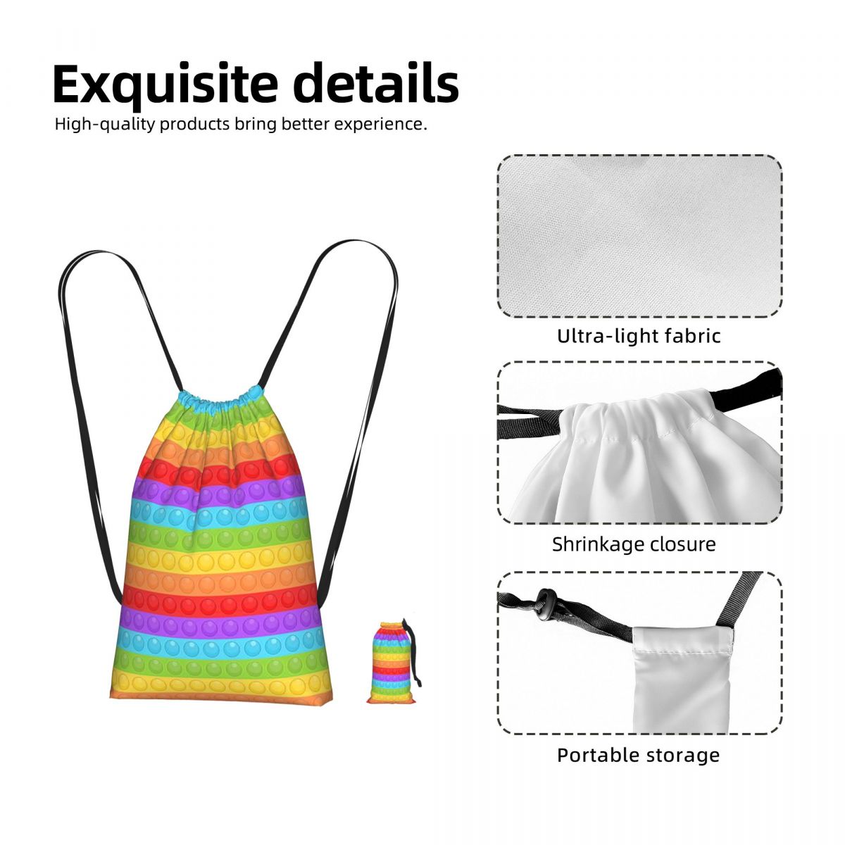 Mochila esportiva com cordão,  - Women Bags Vector avaliação e preço