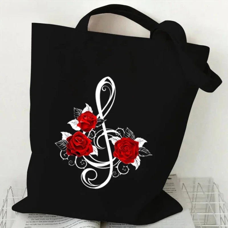 Nota de música batimento cardí - Shopper Tote Canvas avaliação e preço