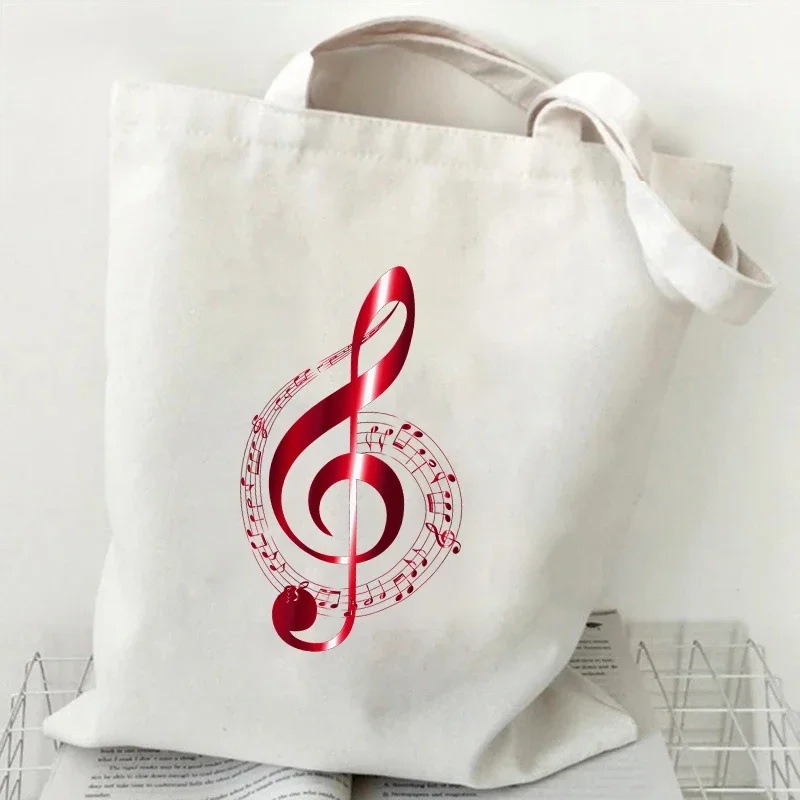 Nota de música batimento cardí - Shopper Tote Canvas avaliação e preço